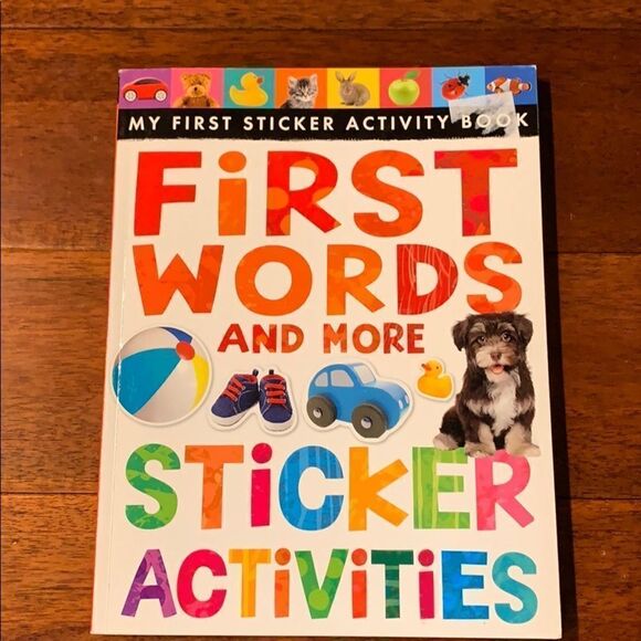First Words Sticker Activity Book New - Picture 1 of 12